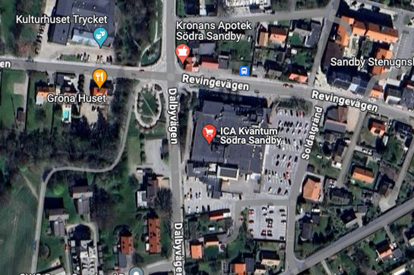 Karta Södra Sandby